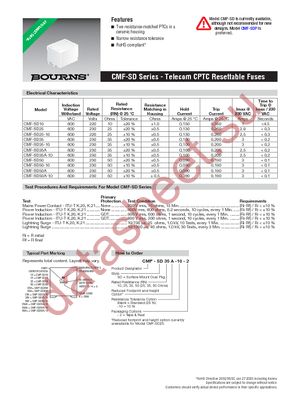 CMF-SD25-2 datasheet  